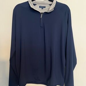 Peter Millar Two-Tone Quarter-Zip Pullover
